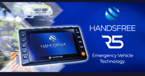 R5 Emergency Vehicle Technology advertisement with an image of the R5