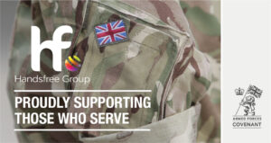 Handsfree Group proud to announce award for Armed Forces Covenant Silver Award